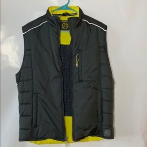Freshjive Black and yellow winter Vest -L